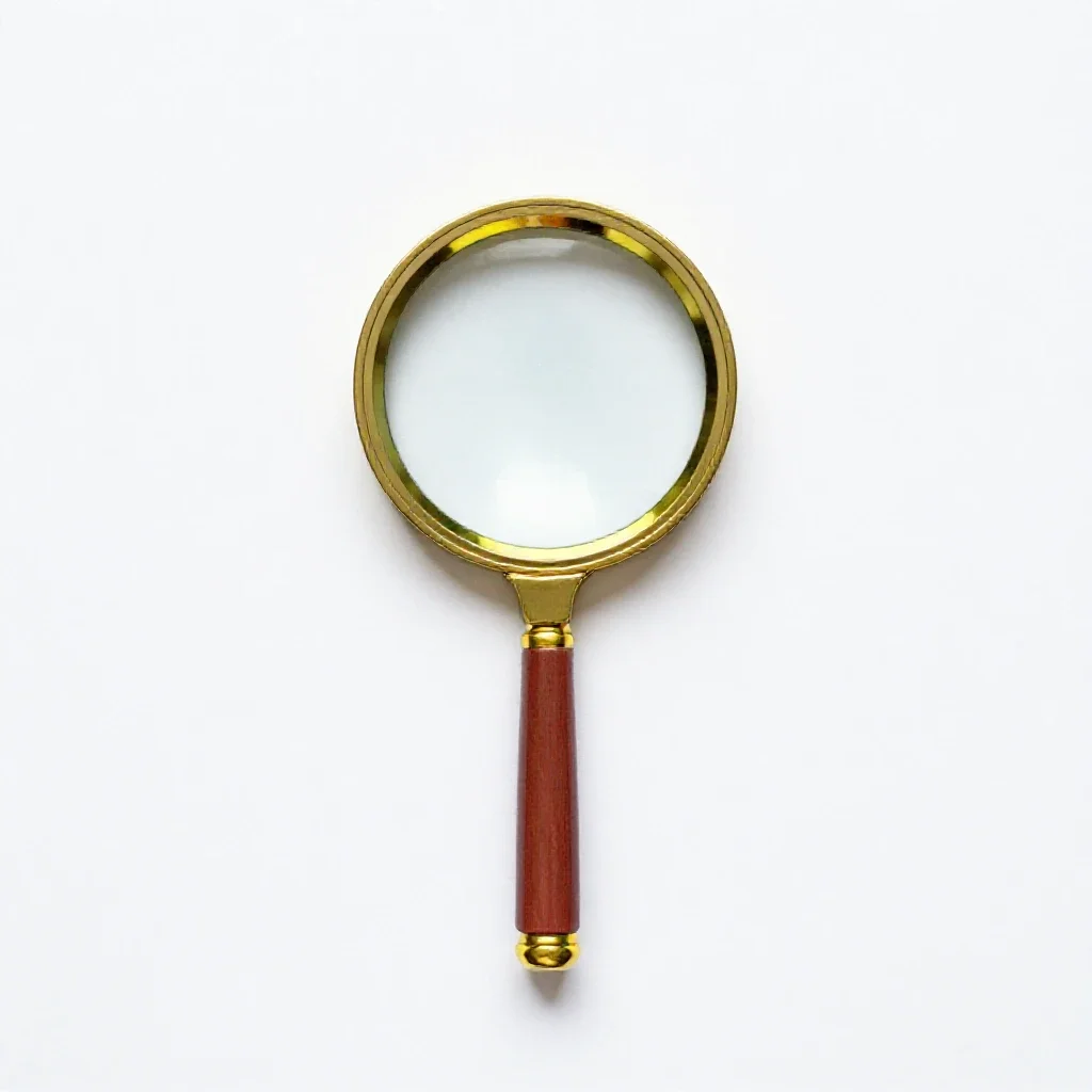 Magnifying glass isolated on a white background