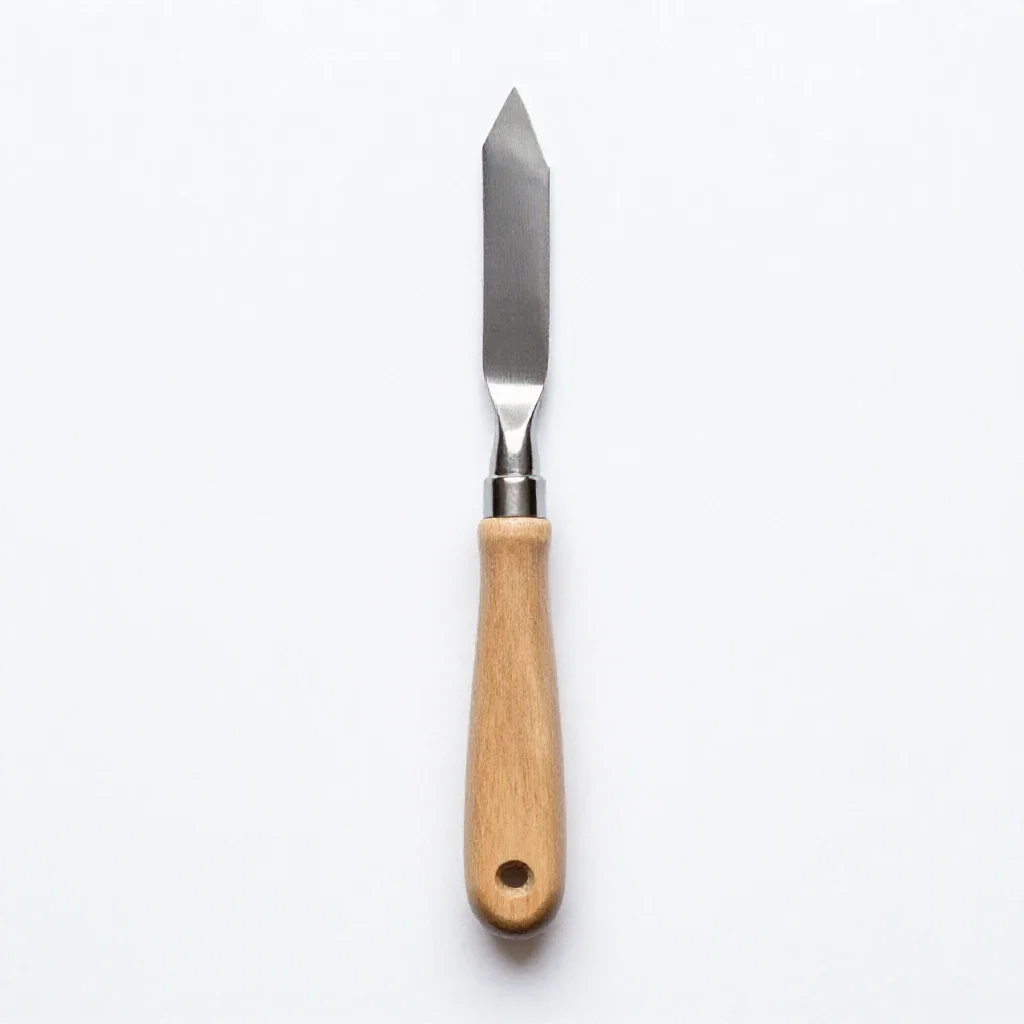 Palette knife isolated on a white background
