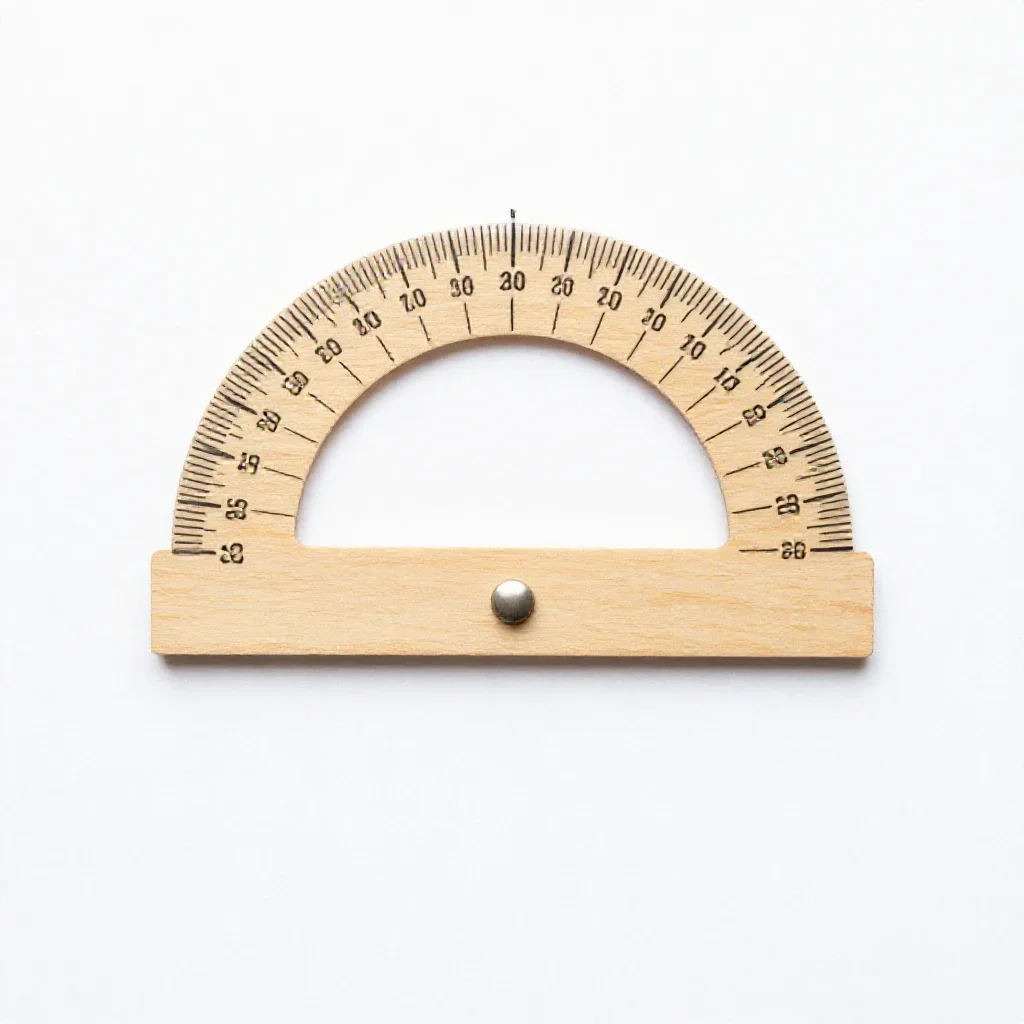 Protractor isolated on a white background