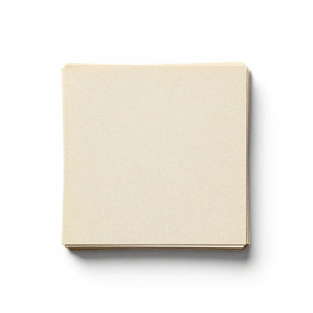 Stack of index cards isolated on a white background