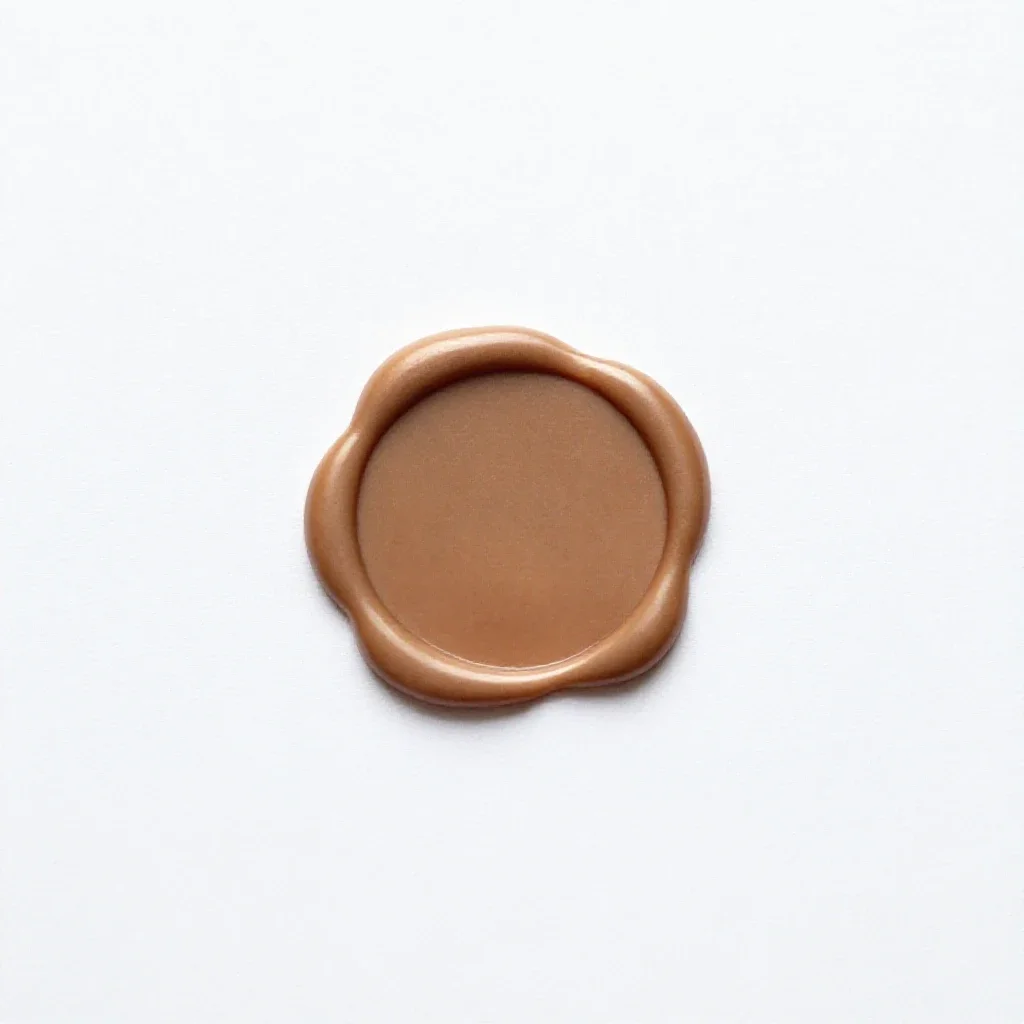 Wax seal stamp isolated on a white background