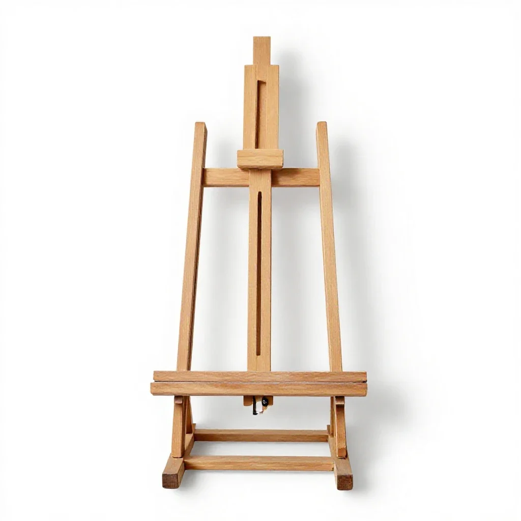 Easel isolated on a white background