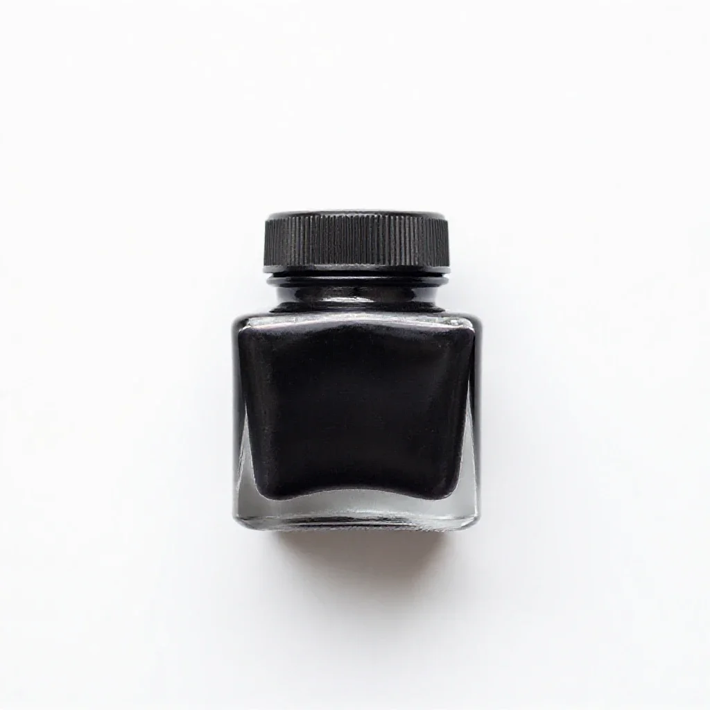 Inkwell isolated on a white background