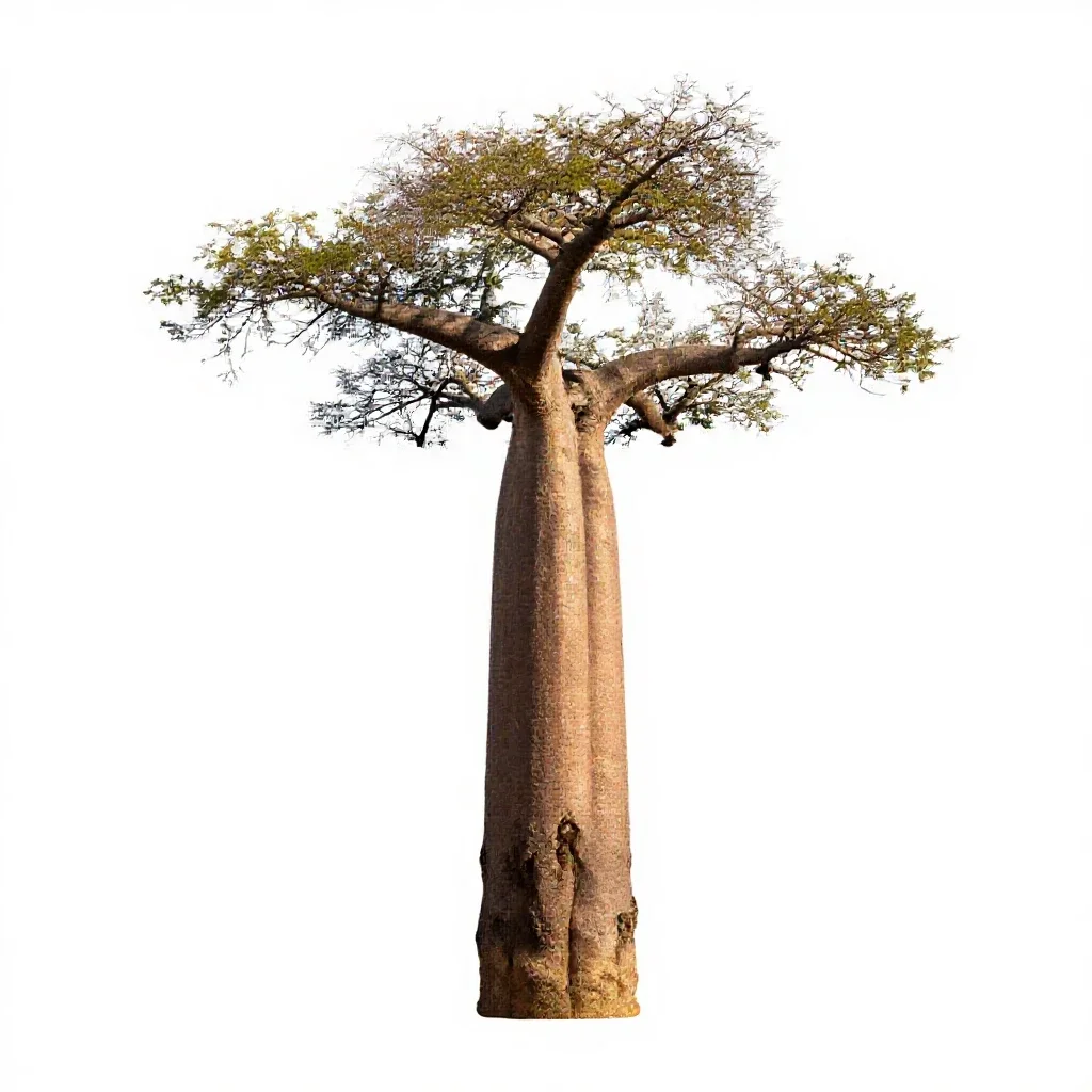 Baobab isolated on a white background