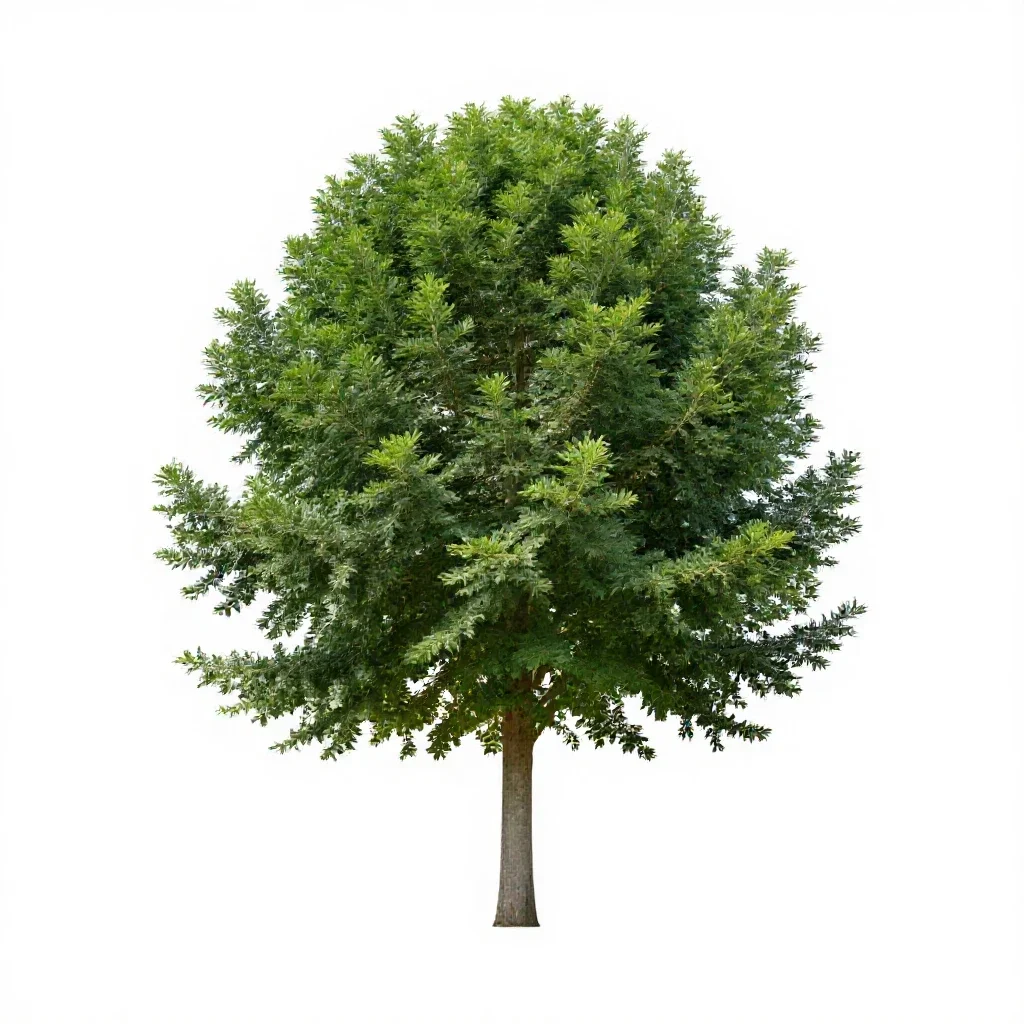 Cabbage tree isolated on a white background