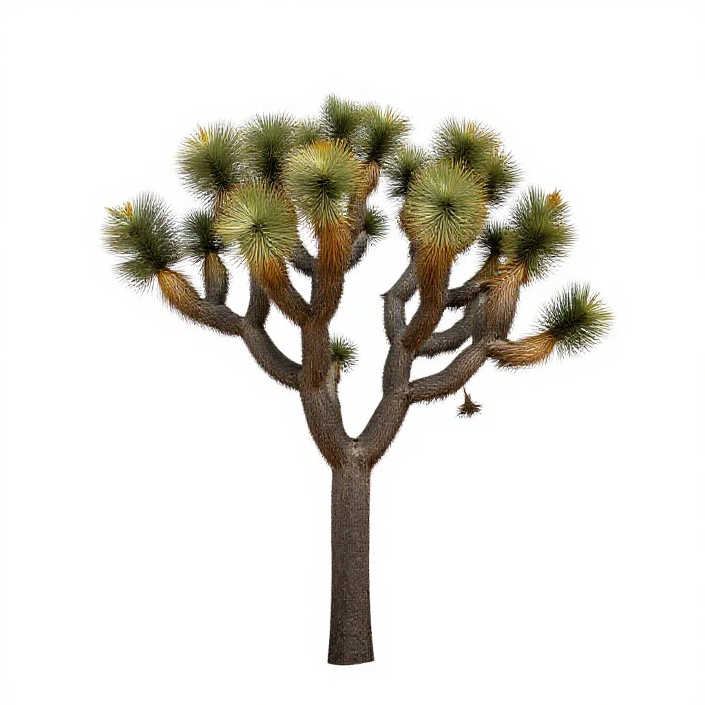 Joshua tree isolated on a white background