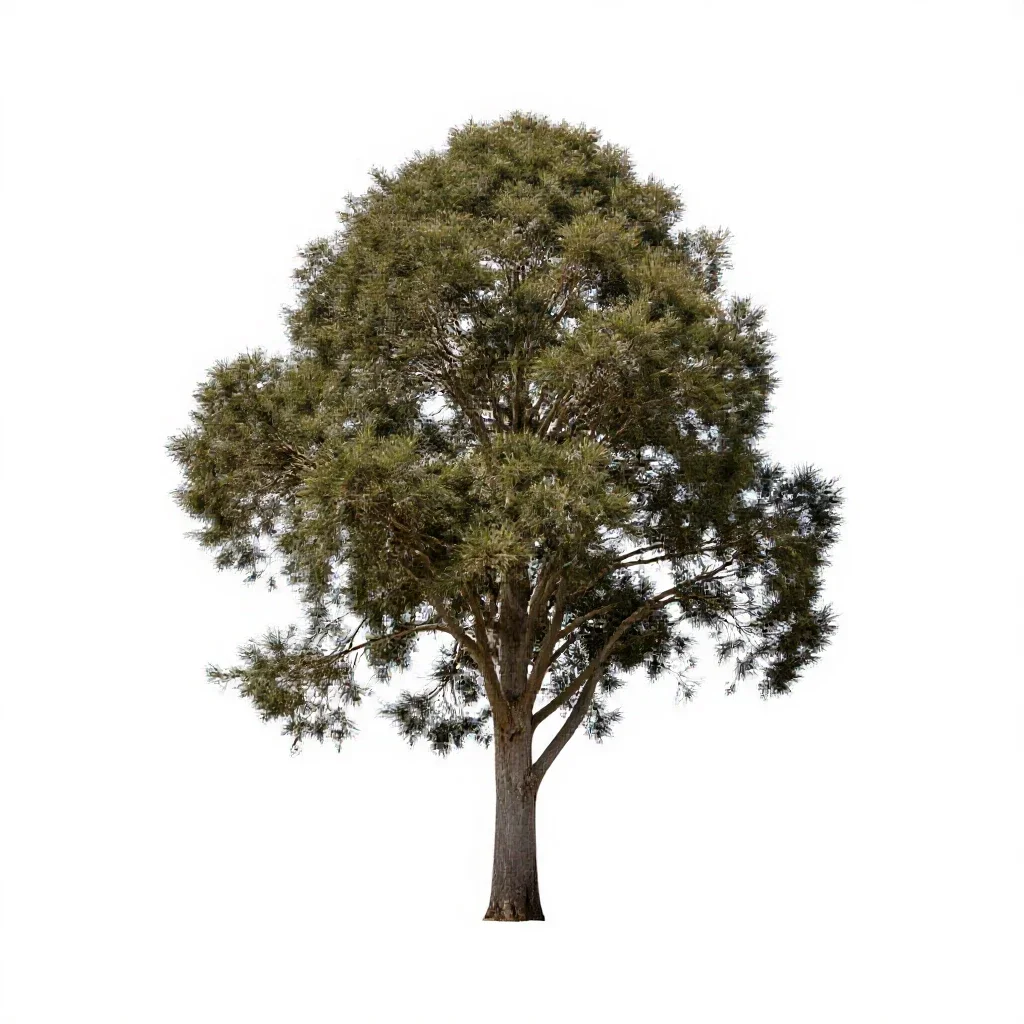 Totara isolated on a white background
