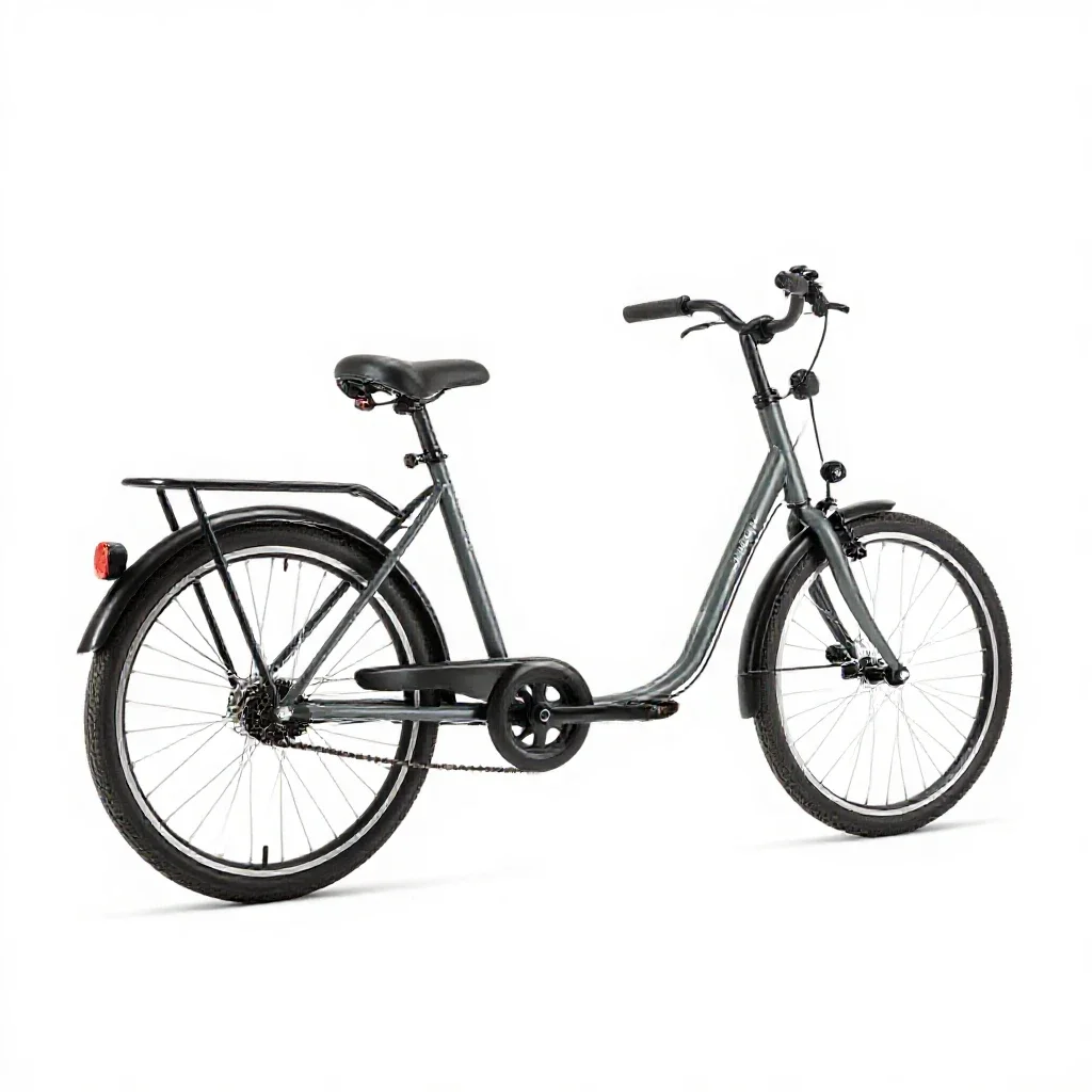 Cargo bicycle isolated on a white background