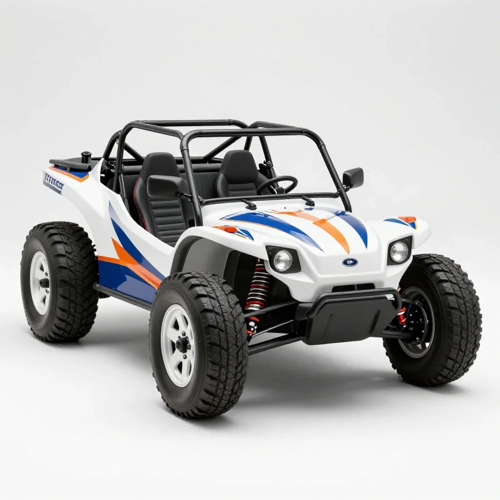Dune buggy isolated on a white background