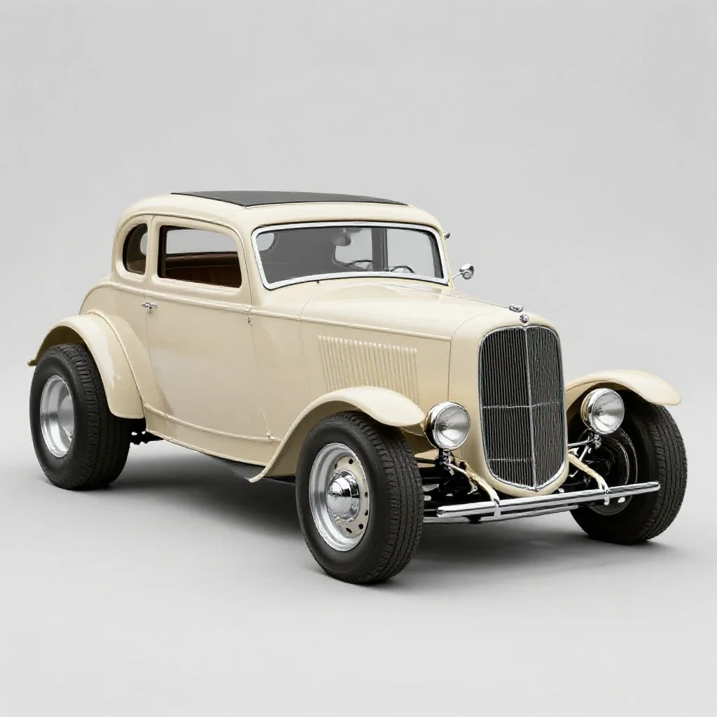 Hot rod isolated on a white background