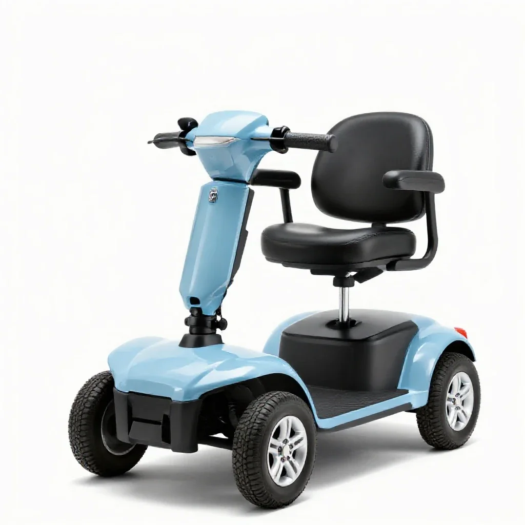 Mobility scooter isolated on a white background