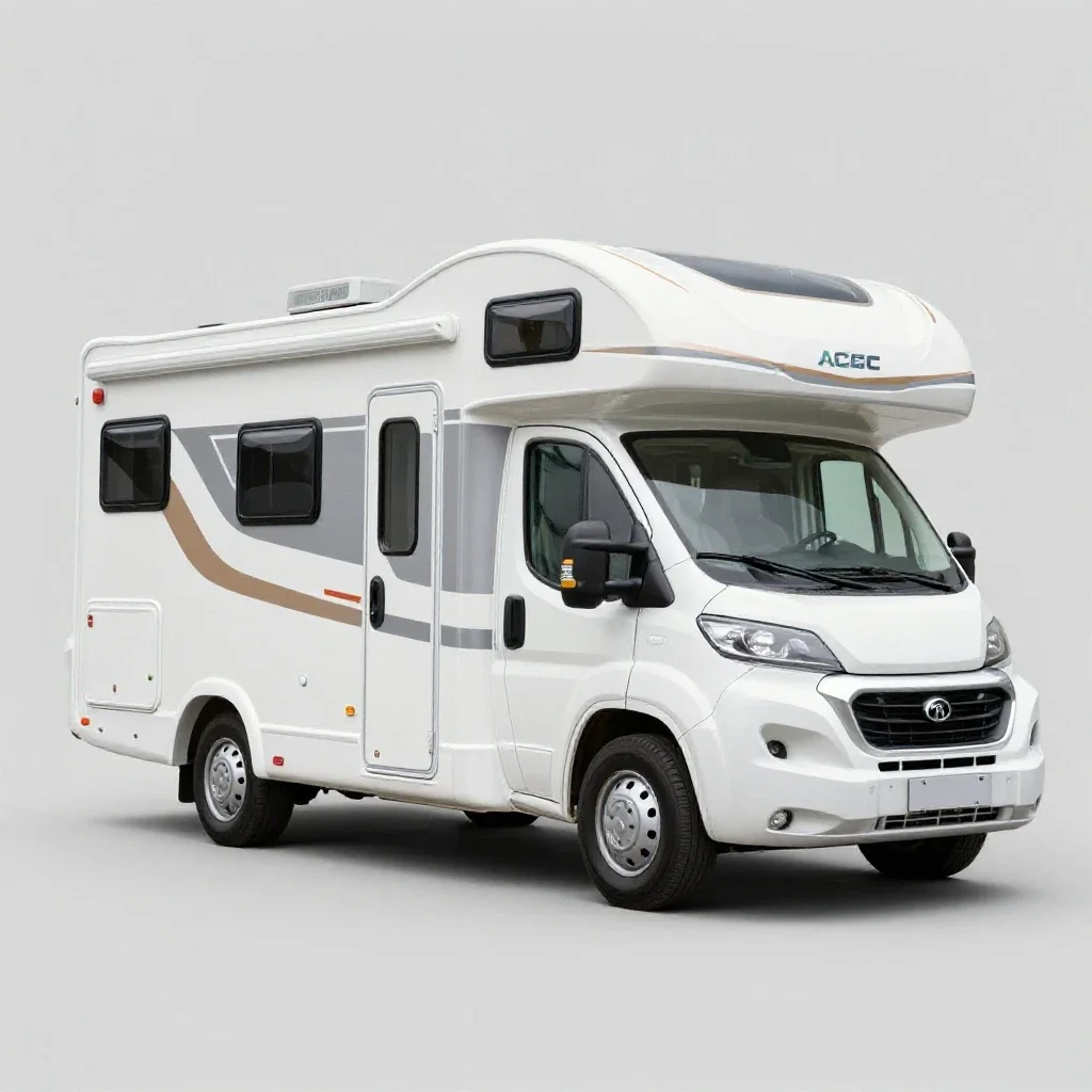 Motorhome isolated on a white background
