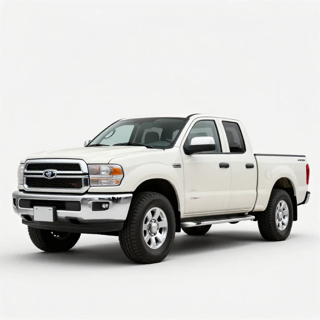 Pickup truck isolated on a white background
