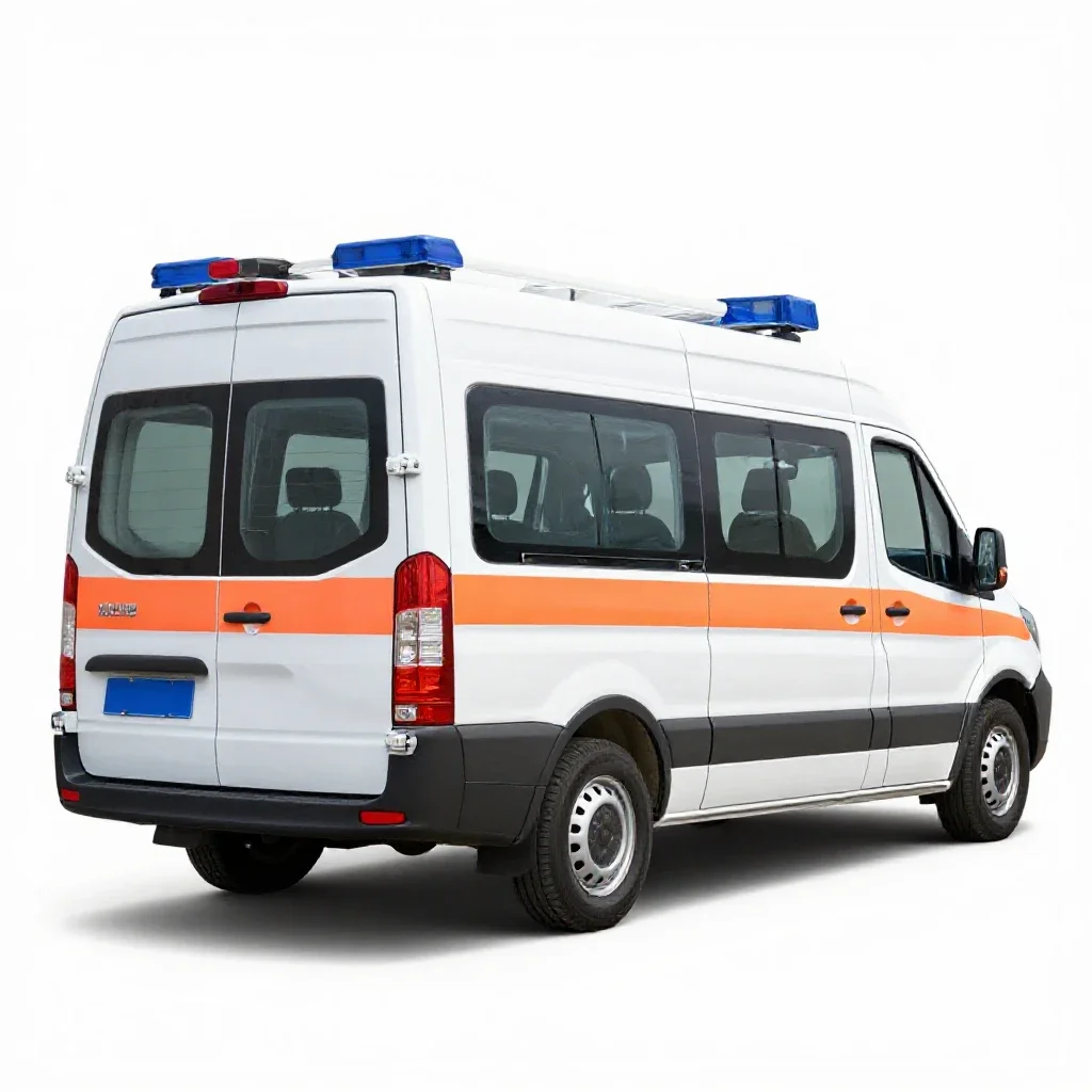 Ambulance isolated on a white background