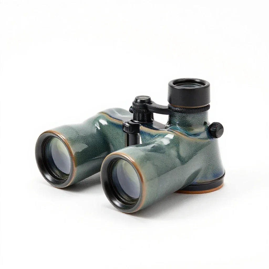 Captain's spyglass isolated on a white background