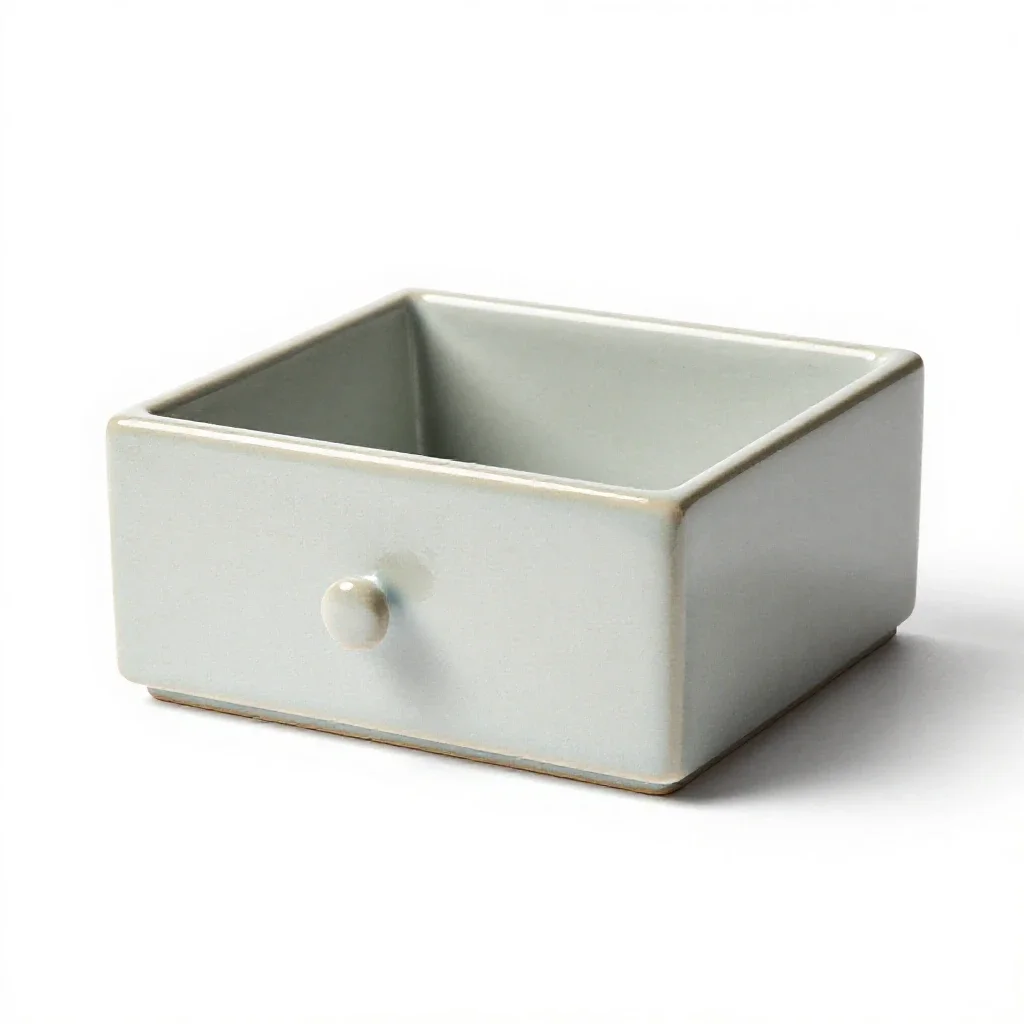 Card catalogue drawer isolated on a white background