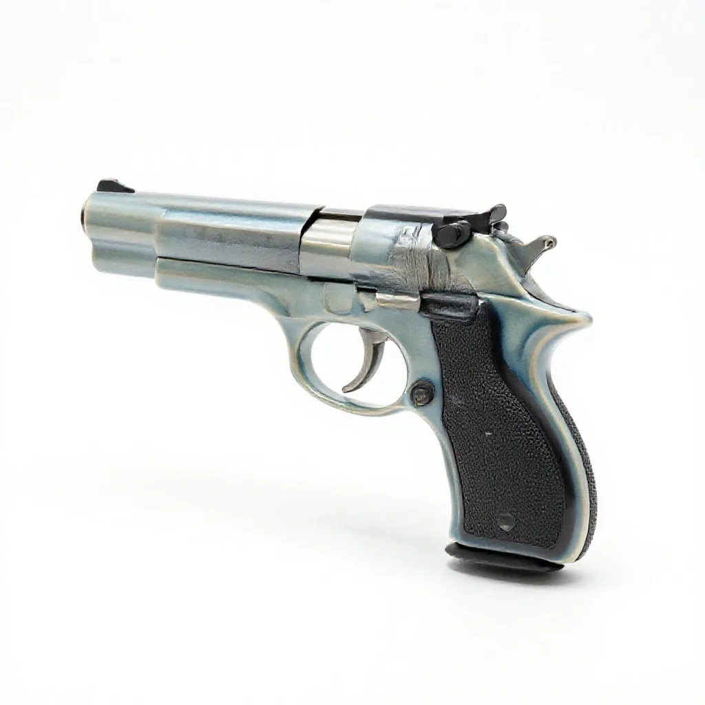 Duelling pistol case isolated on a white background