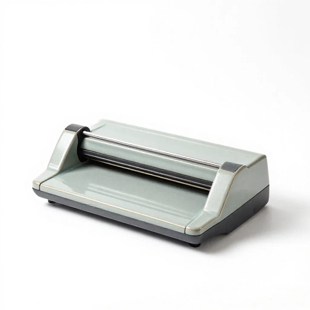 Printing press platen isolated on a white background