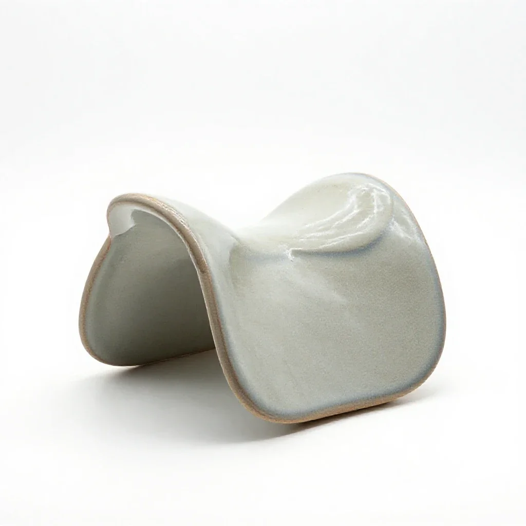 Saddle on a stand isolated on a white background
