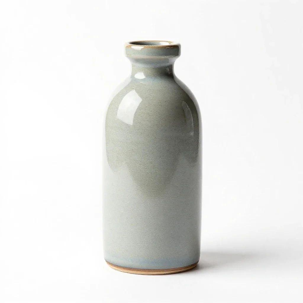 Ship in a bottle isolated on a white background