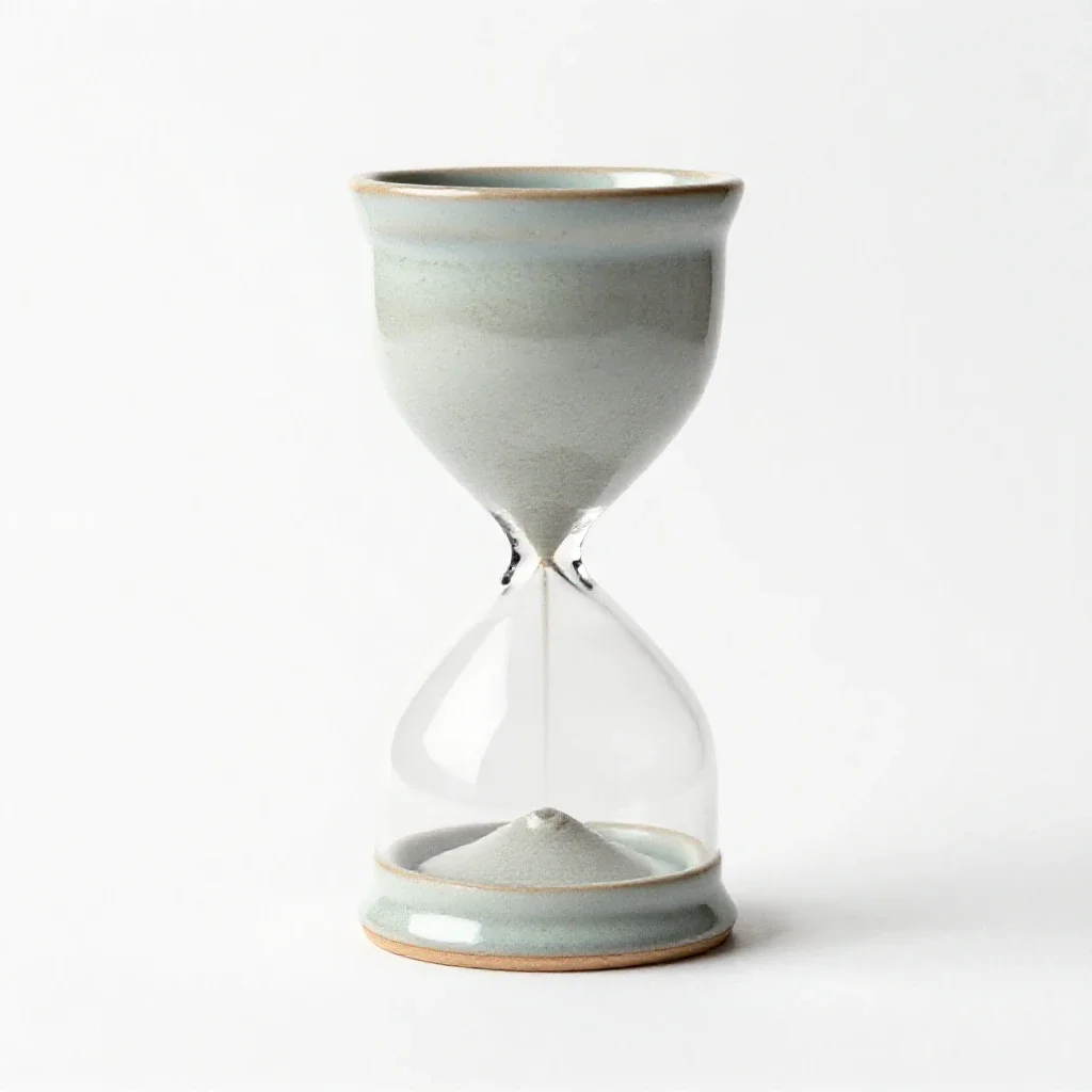 Hourglass isolated on a white background