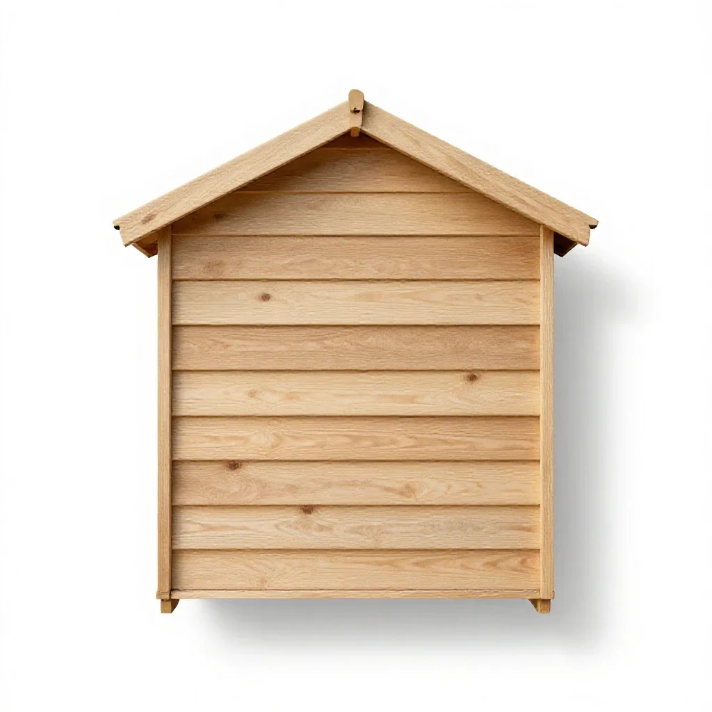 Beach hut isolated on a white background