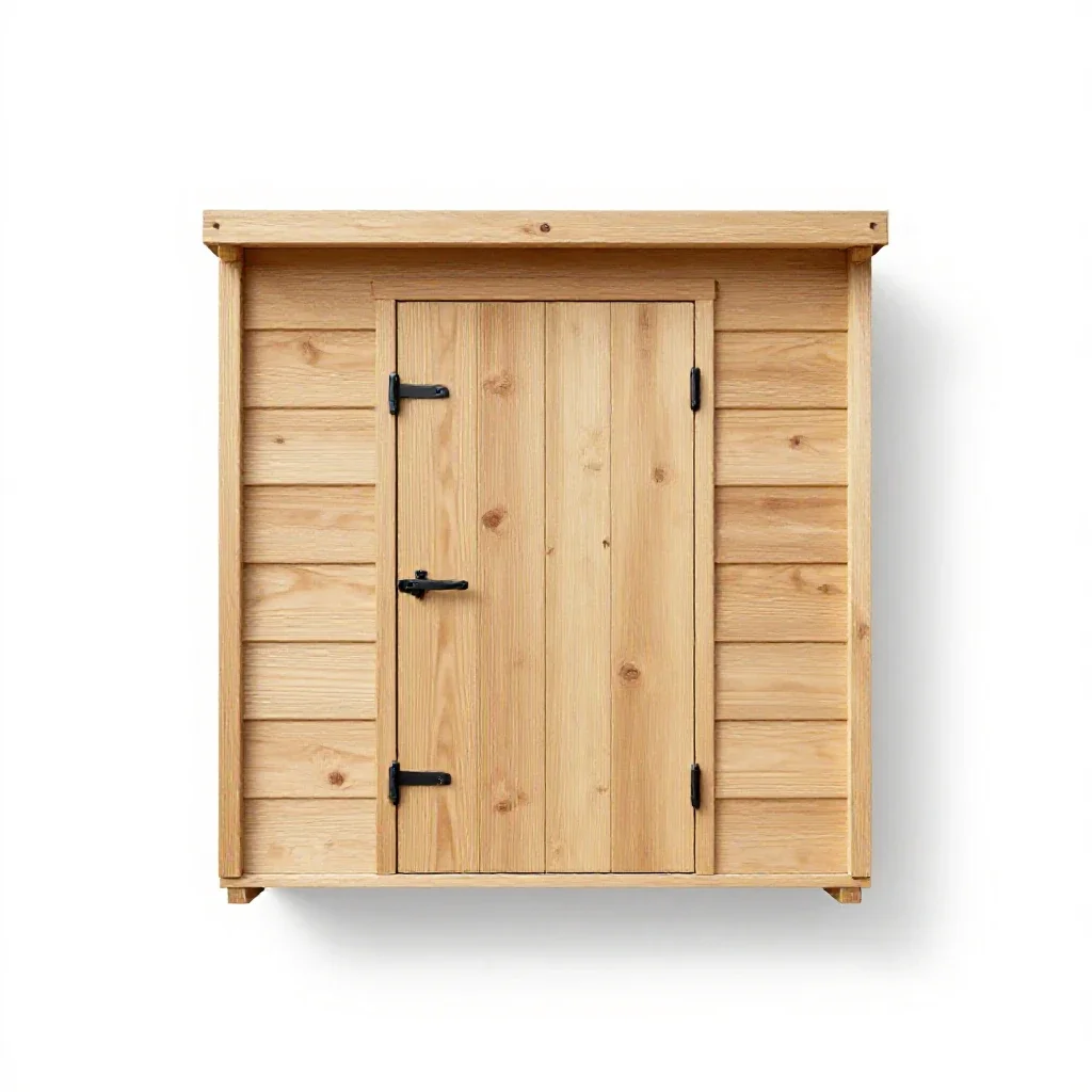 Garden shed isolated on a white background