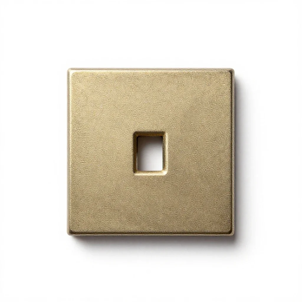 Mortise lock plate isolated on a white background