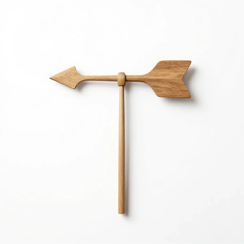 Weather vane isolated on a white background