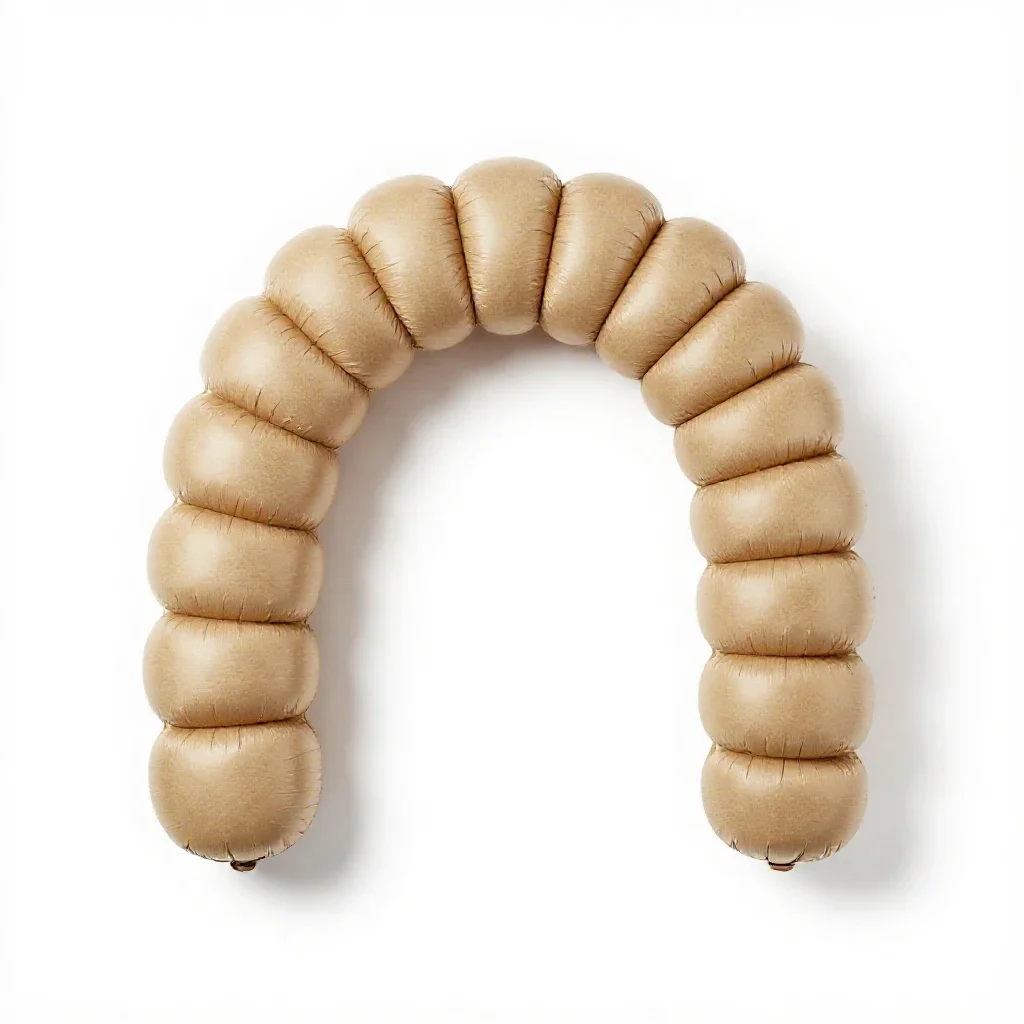 Balloon arch segment isolated on a white background
