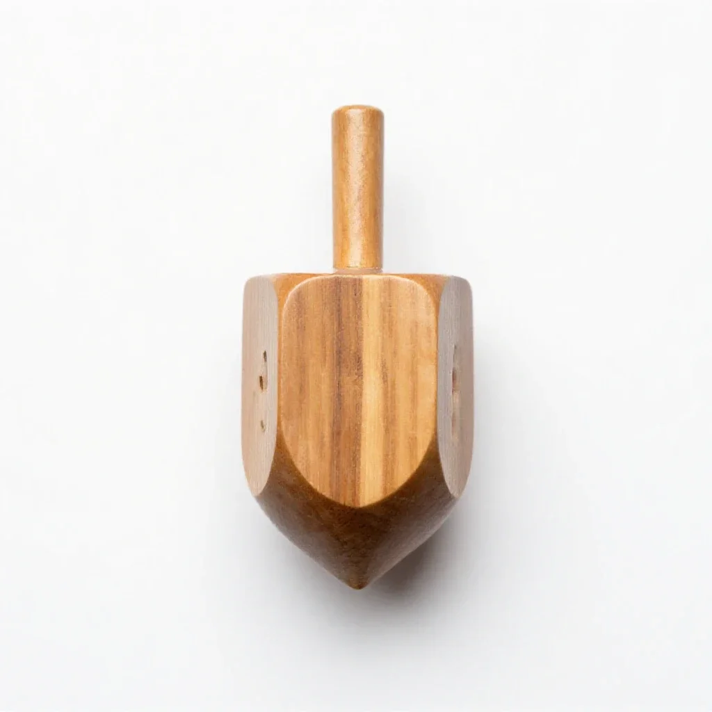 Dreidel isolated on a white background