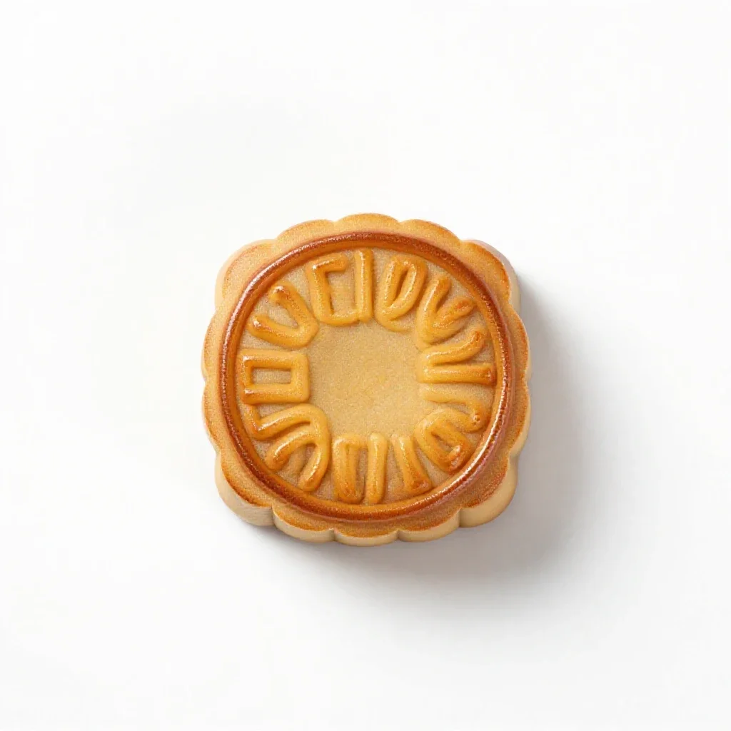 Mooncake mould isolated on a white background