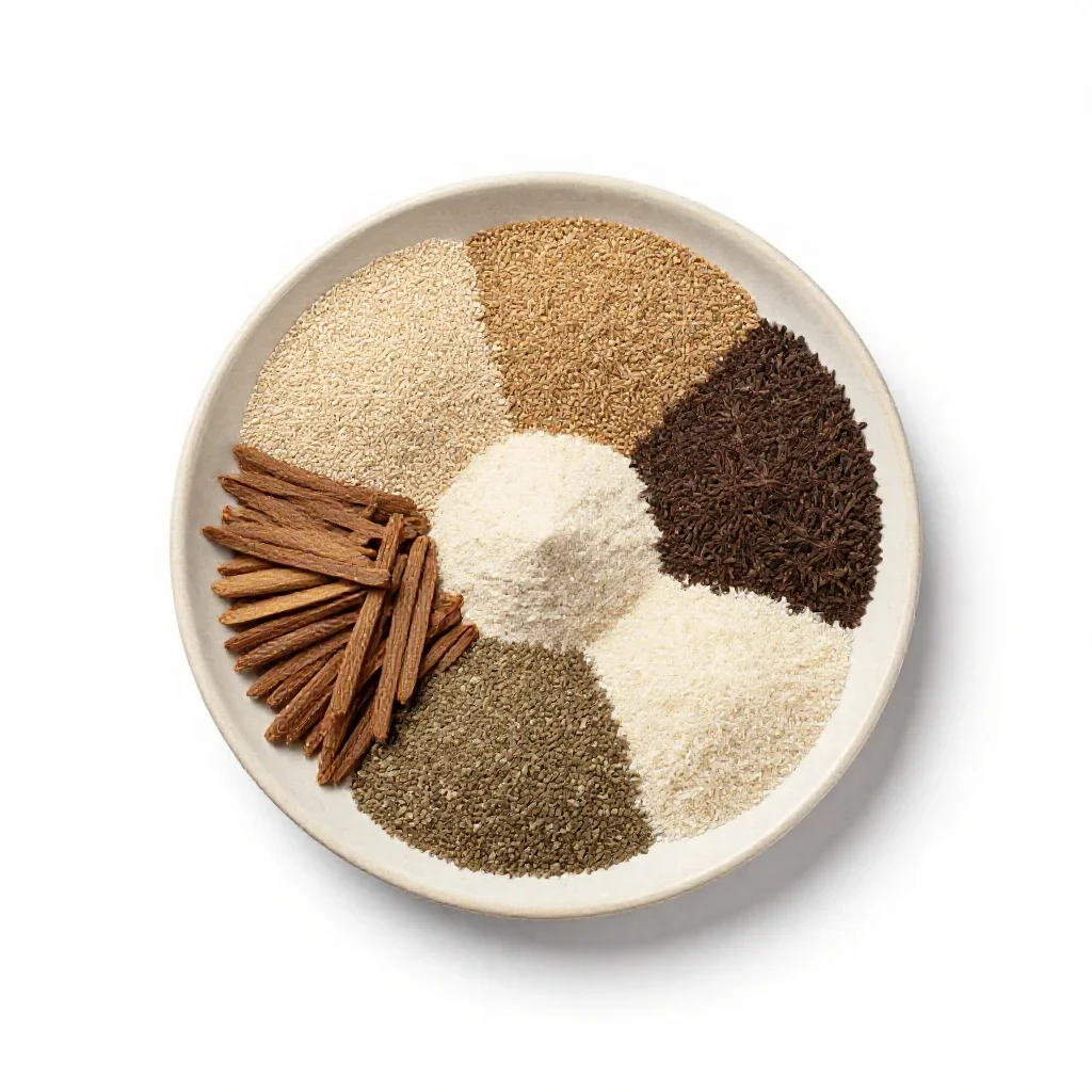 Seder plate isolated on a white background