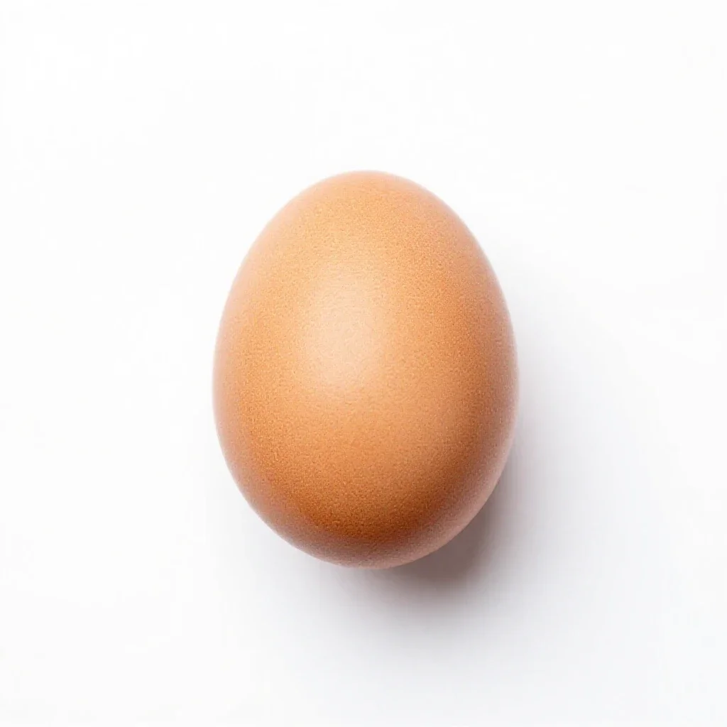 Easter egg painted isolated on a white background
