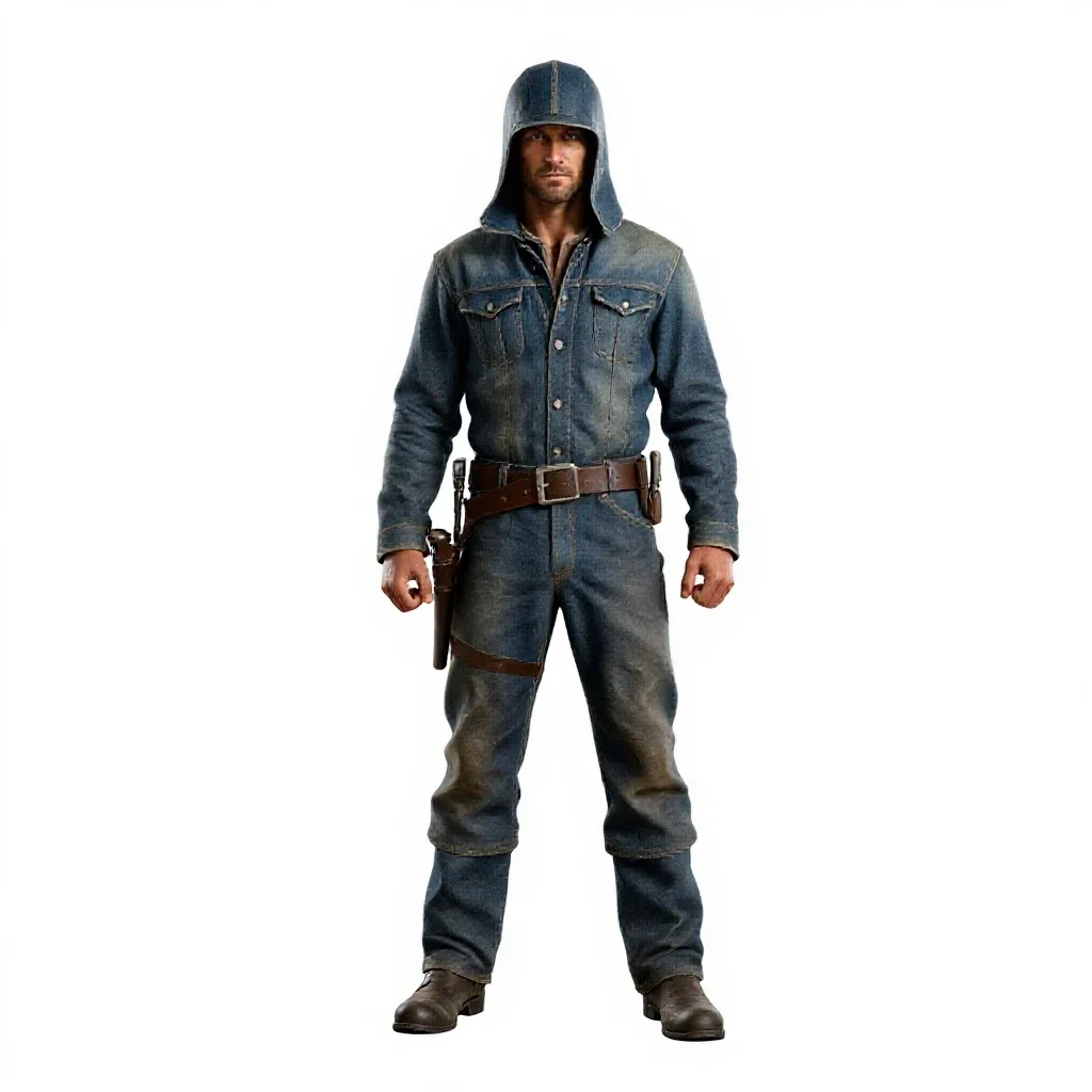 Swashbuckling duellist isolated on a white background