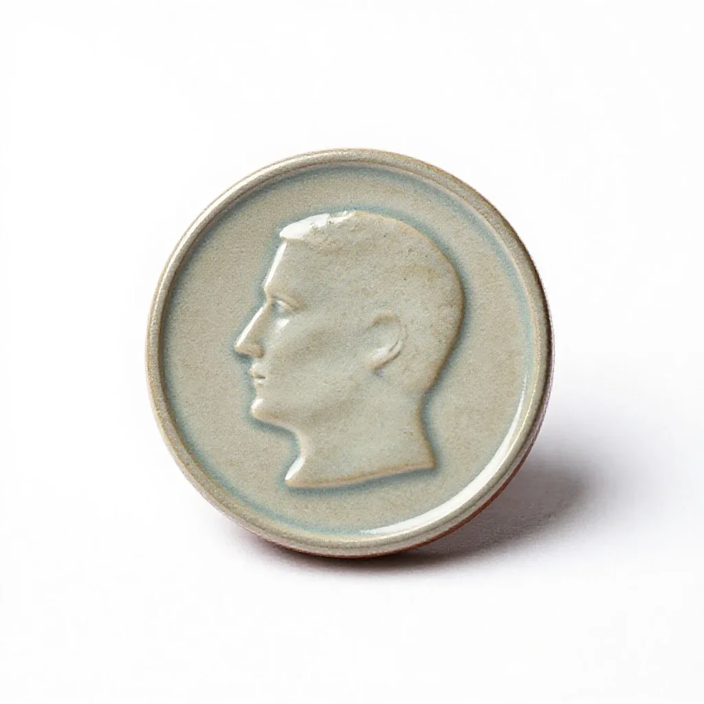 Coin hoard isolated on a white background