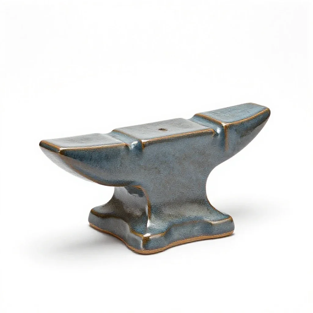 Dwarven forge anvil isolated on a white background