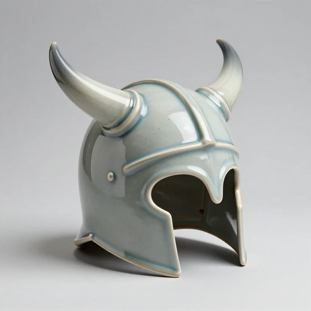 Horned helm isolated on a white background