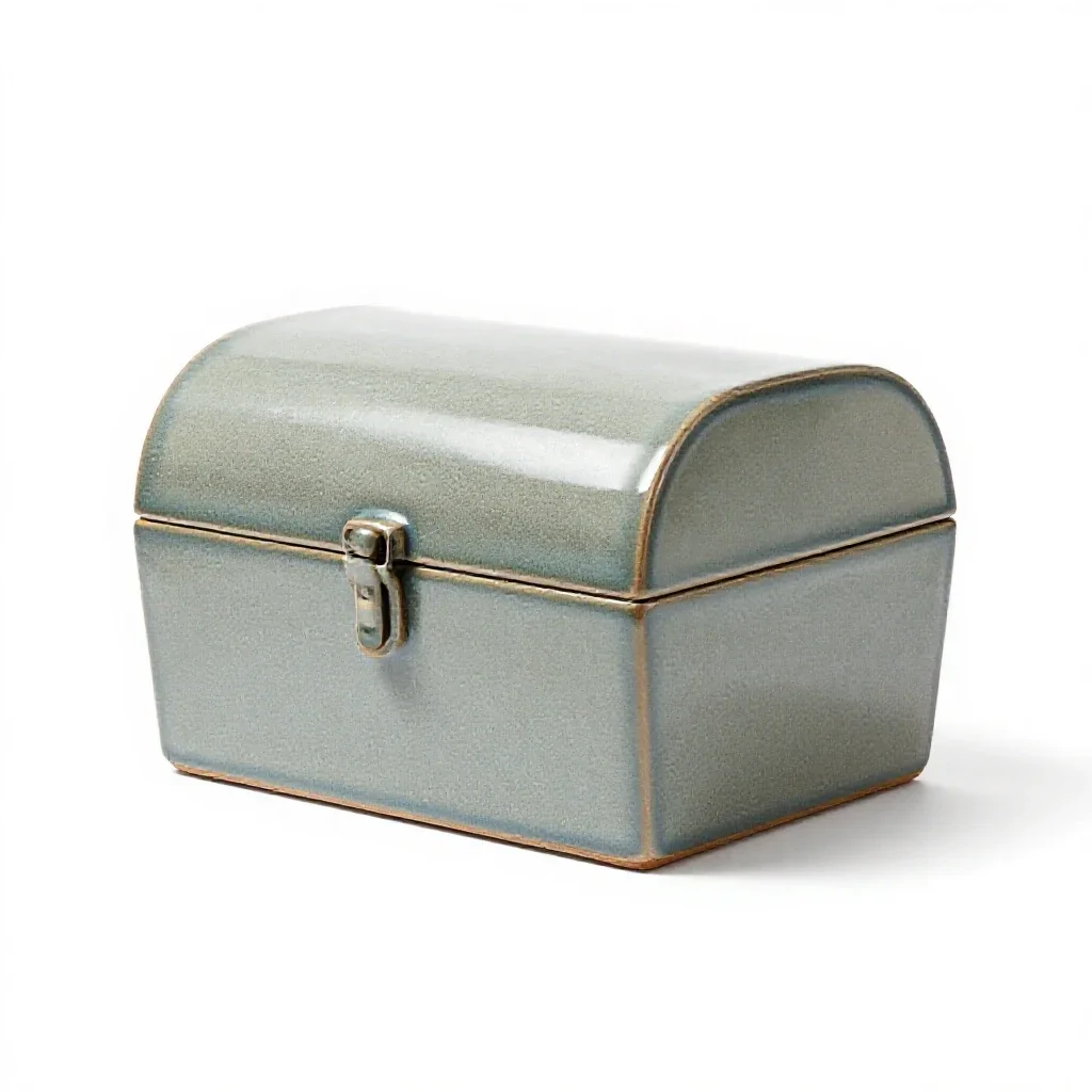 Treasure chest isolated on a white background