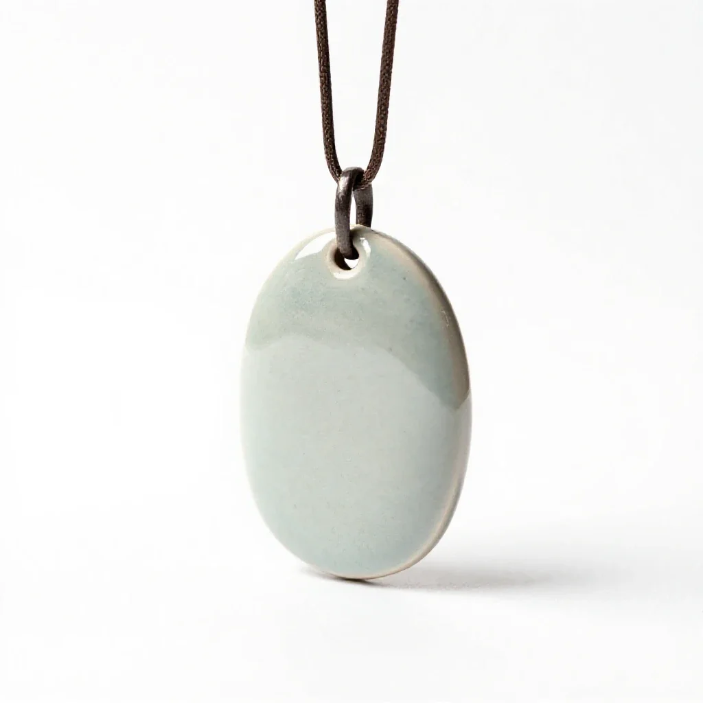 Amulet on a chain isolated on a white background
