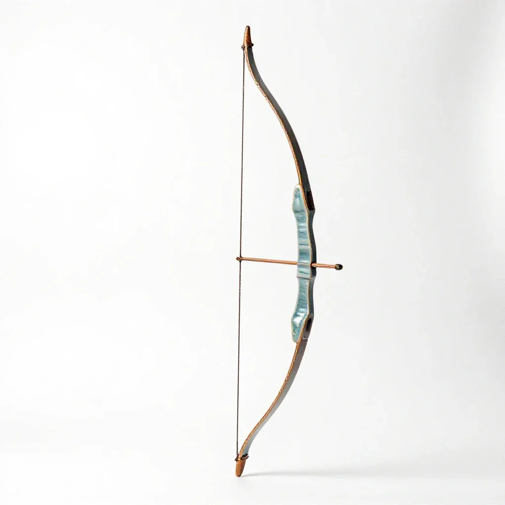 Elven bow isolated on a white background