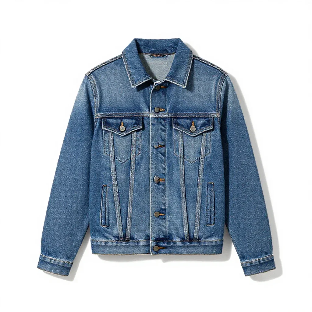 Denim jacket isolated on a white background