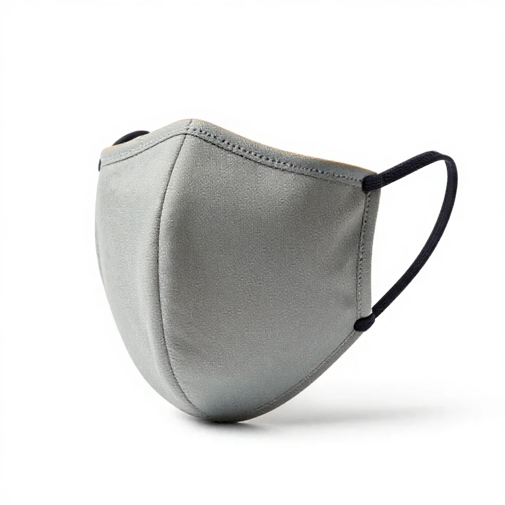 Fabric face mask isolated on a white background