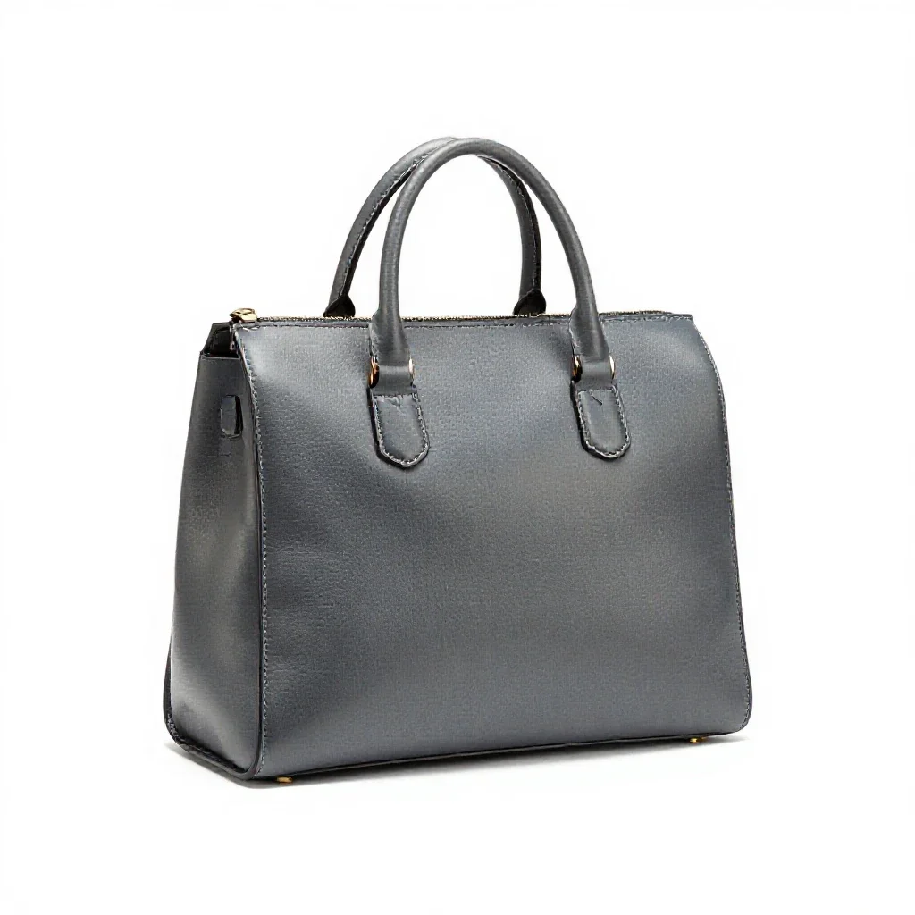 Leather satchel isolated on a white background