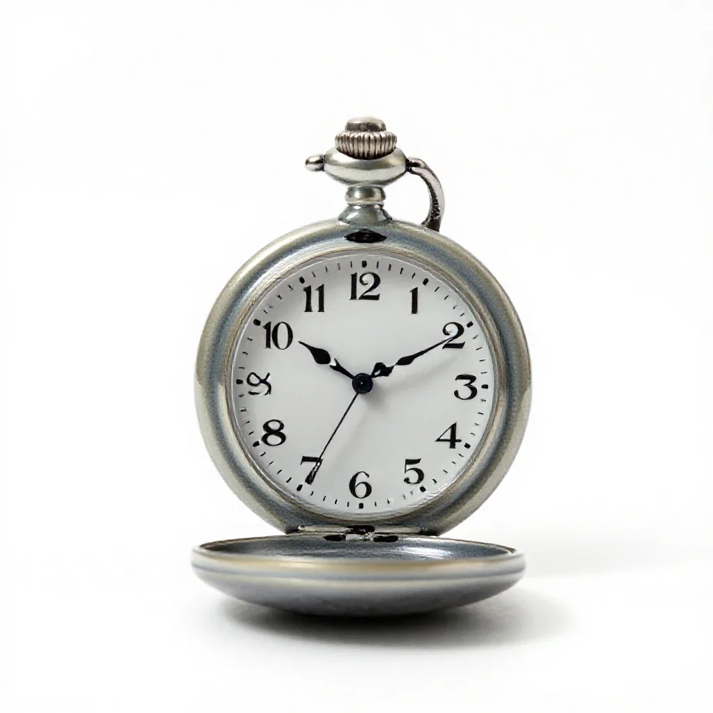 Pocket watch isolated on a white background
