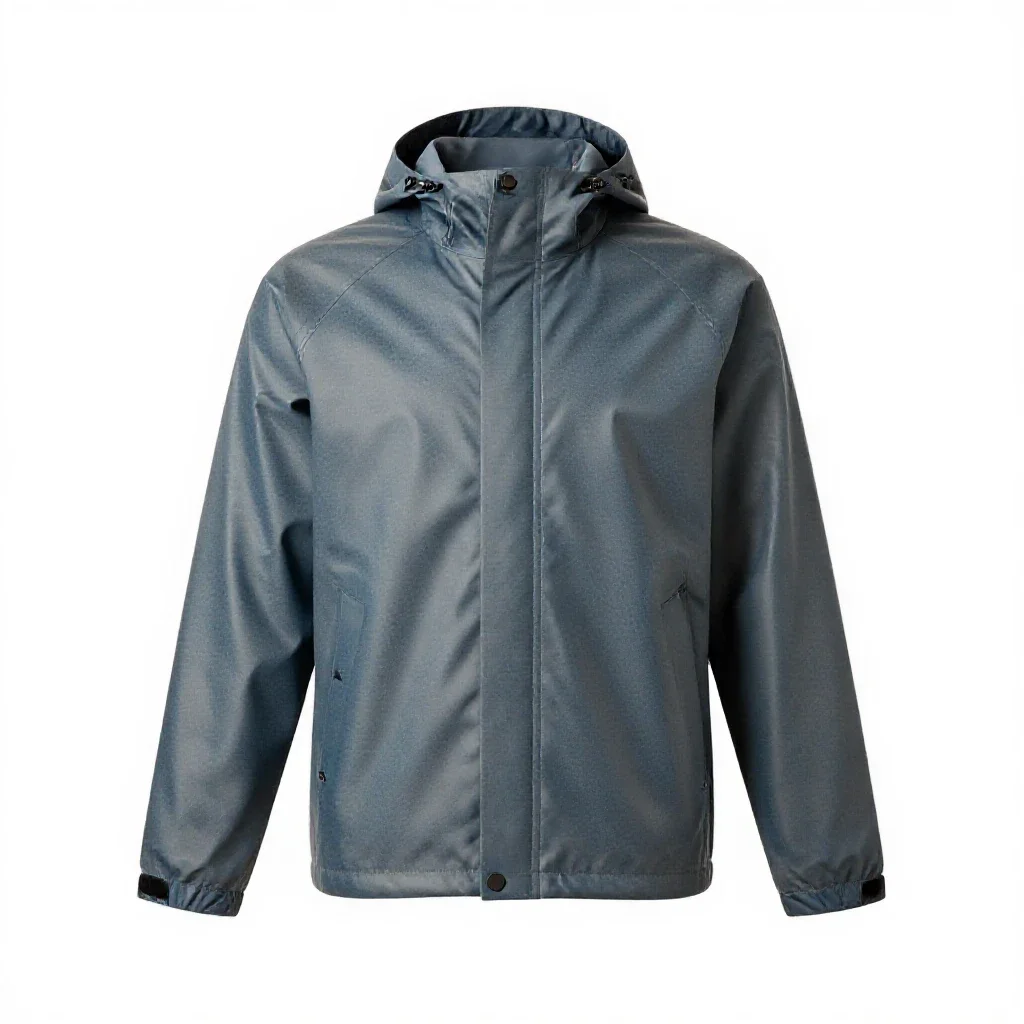 Rain jacket isolated on a white background