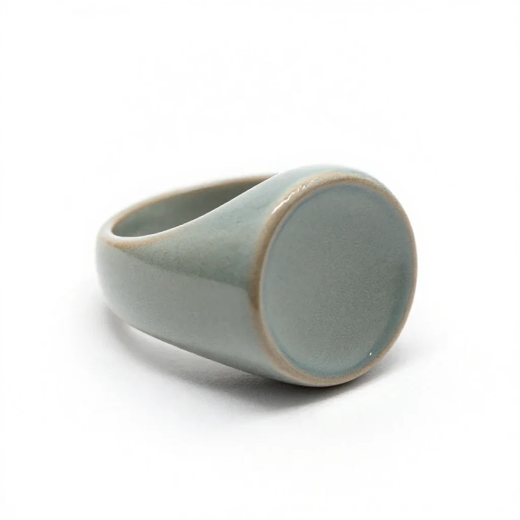 Signet ring isolated on a white background