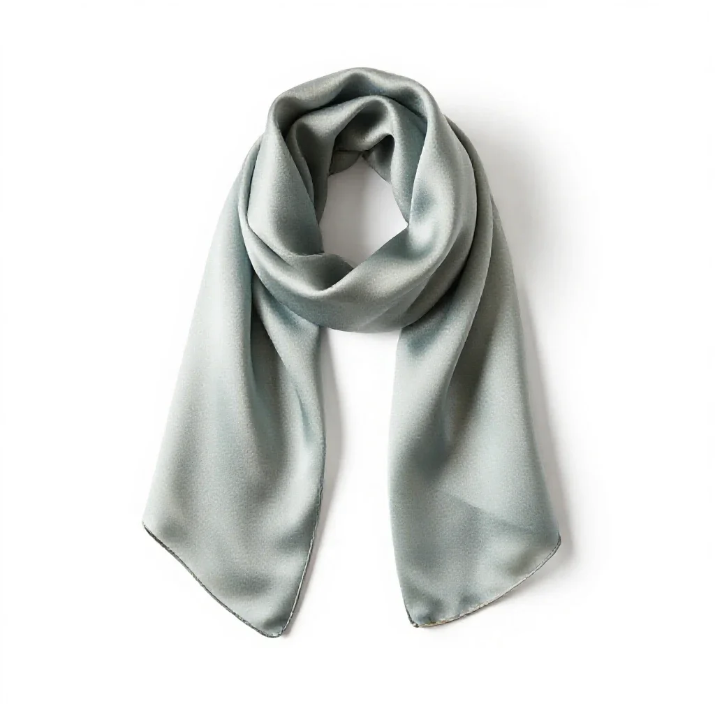 Silk scarf isolated on a white background