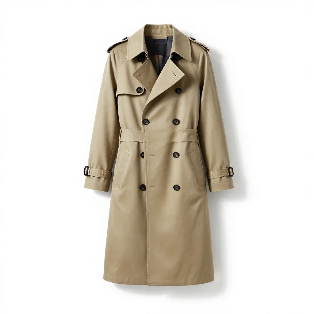Trench coat isolated on a white background
