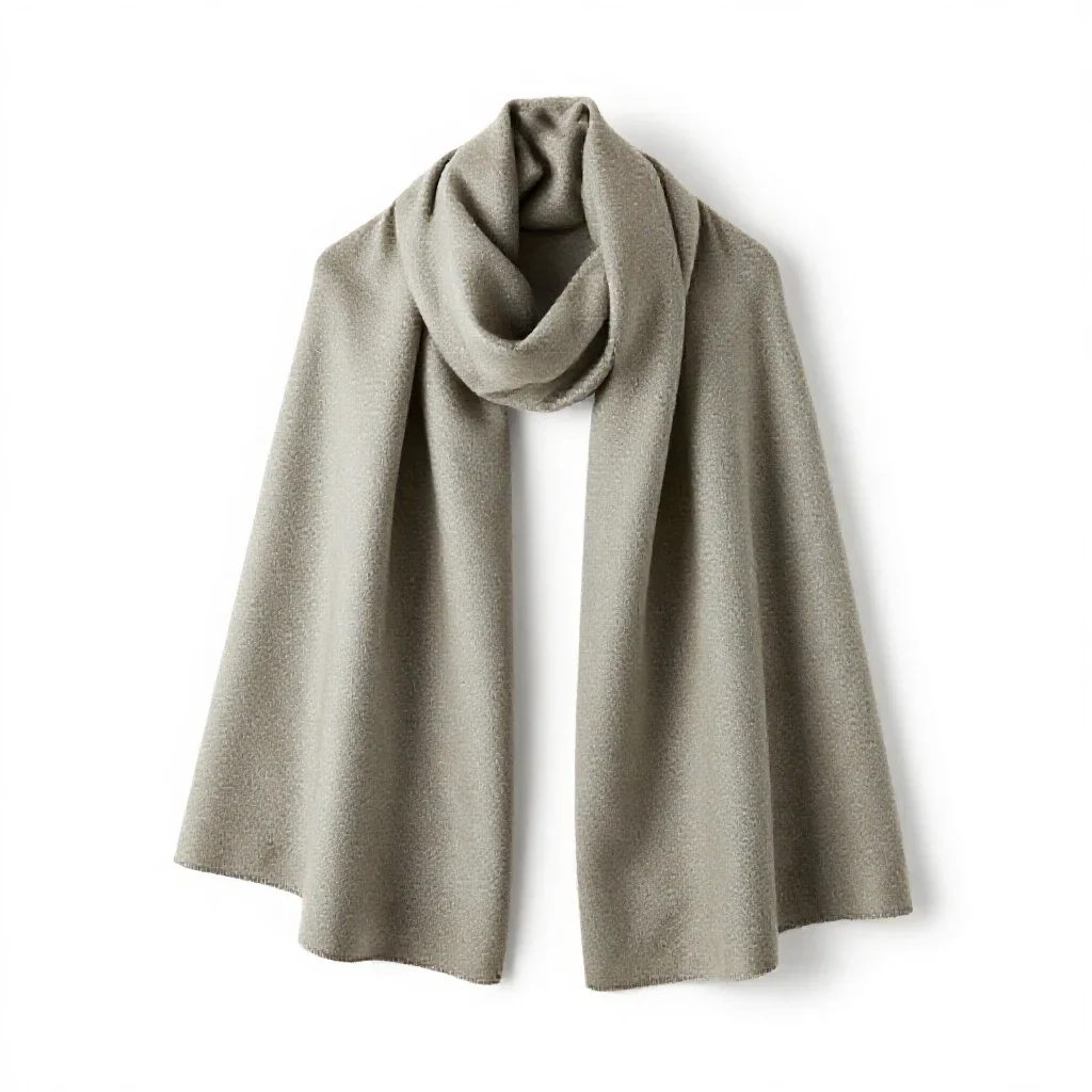 Woollen shawl isolated on a white background